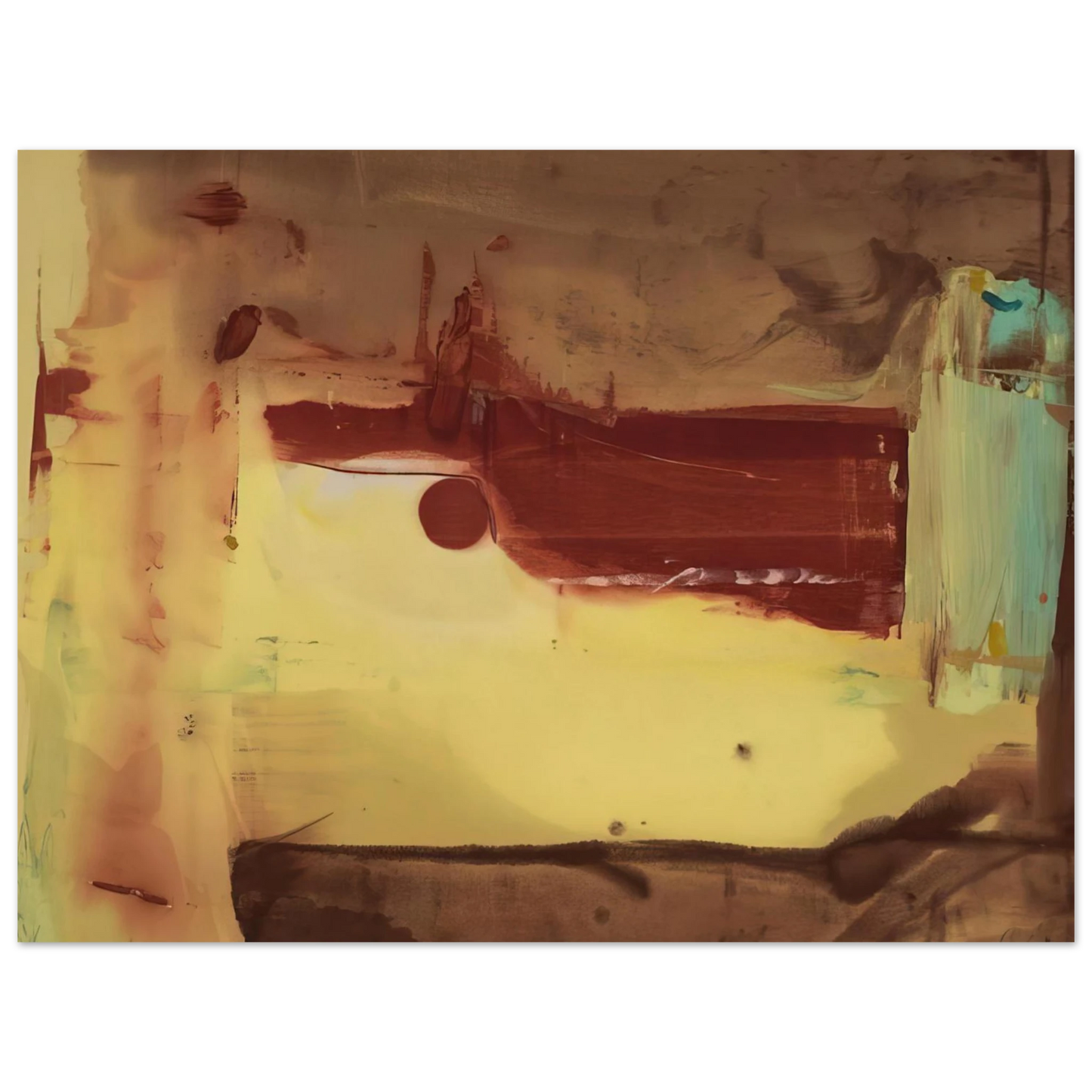 Helen Frankenthaler - Desert Pass - 1976 Wall art - 20x25 cm / 8x10 inches - Fine Art Poster - -