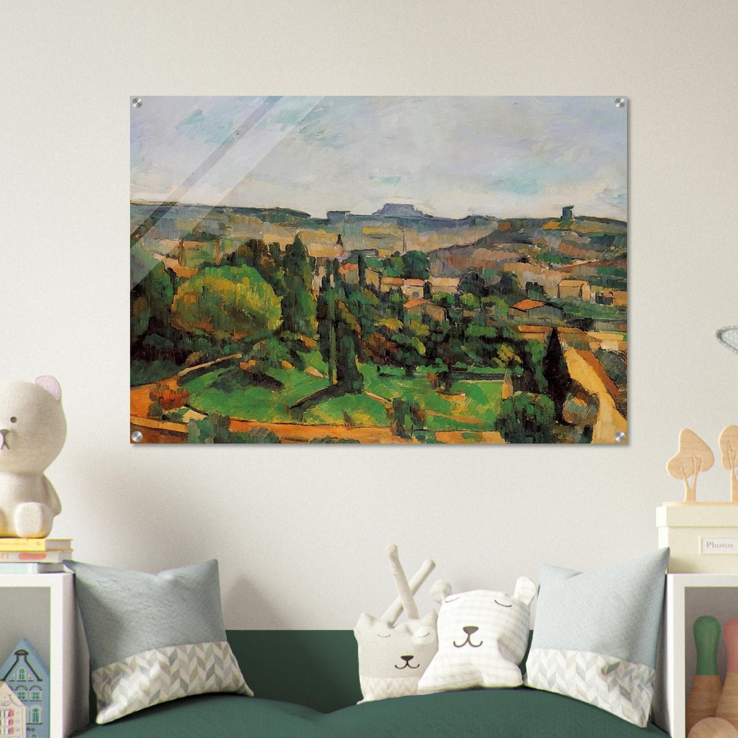 Ile de France Landscape - Paul Cézanne Acrylic Print - 70x100 cm / 28x40″ inches