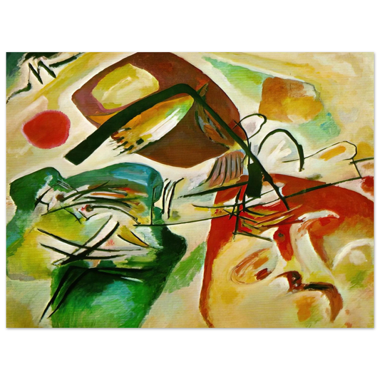 Wassily Kandinsky - PICTURE WITH A BLACK ARCH 1912 Fine Art Poster - Default Title