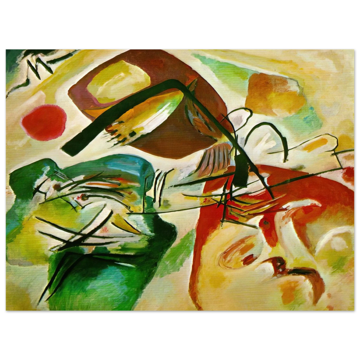 Wassily Kandinsky - PICTURE WITH A BLACK ARCH 1912  75x100 cm / 30x40inches Fine Art Poster