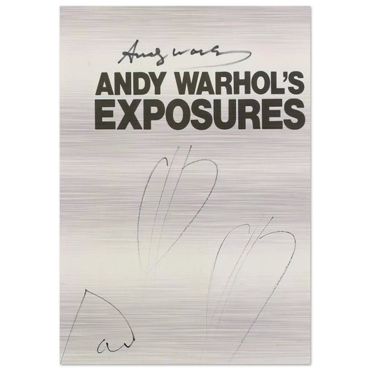 Butterfly Hearths  Andy Warhol's Exposures  - Andy Warhol Brushed Aluminum Print - 70x100 cm / 28x40 inches | Andy Warhol Aluminum Print | Andy Warhol Prints
