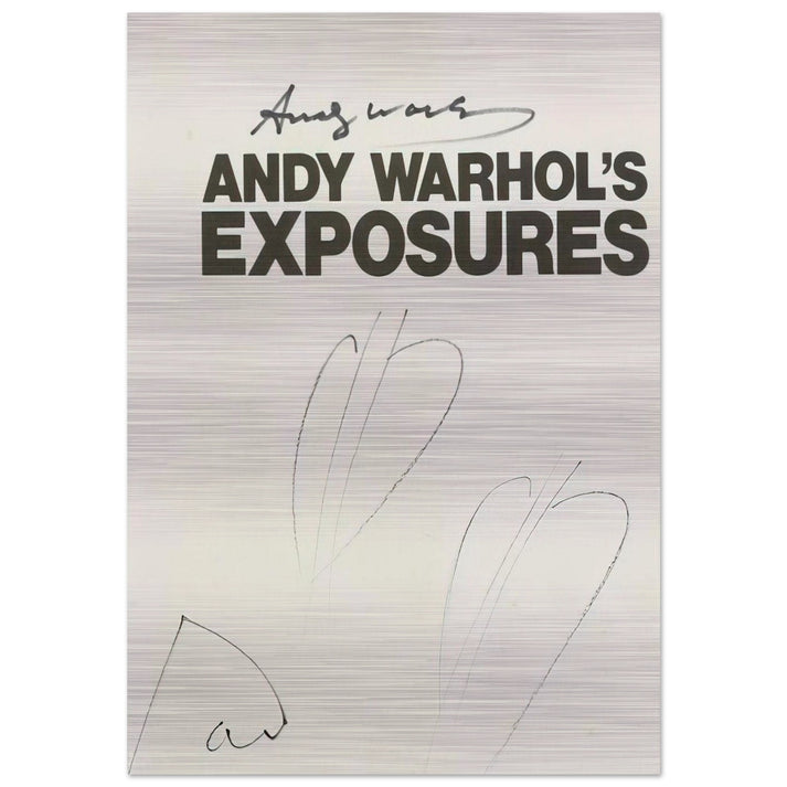 Butterfly Hearths  Andy Warhol's Exposures  - Andy Warhol Brushed Aluminum Print - 70x100 cm / 28x40 inches | Andy Warhol Aluminum Print | Andy Warhol Prints