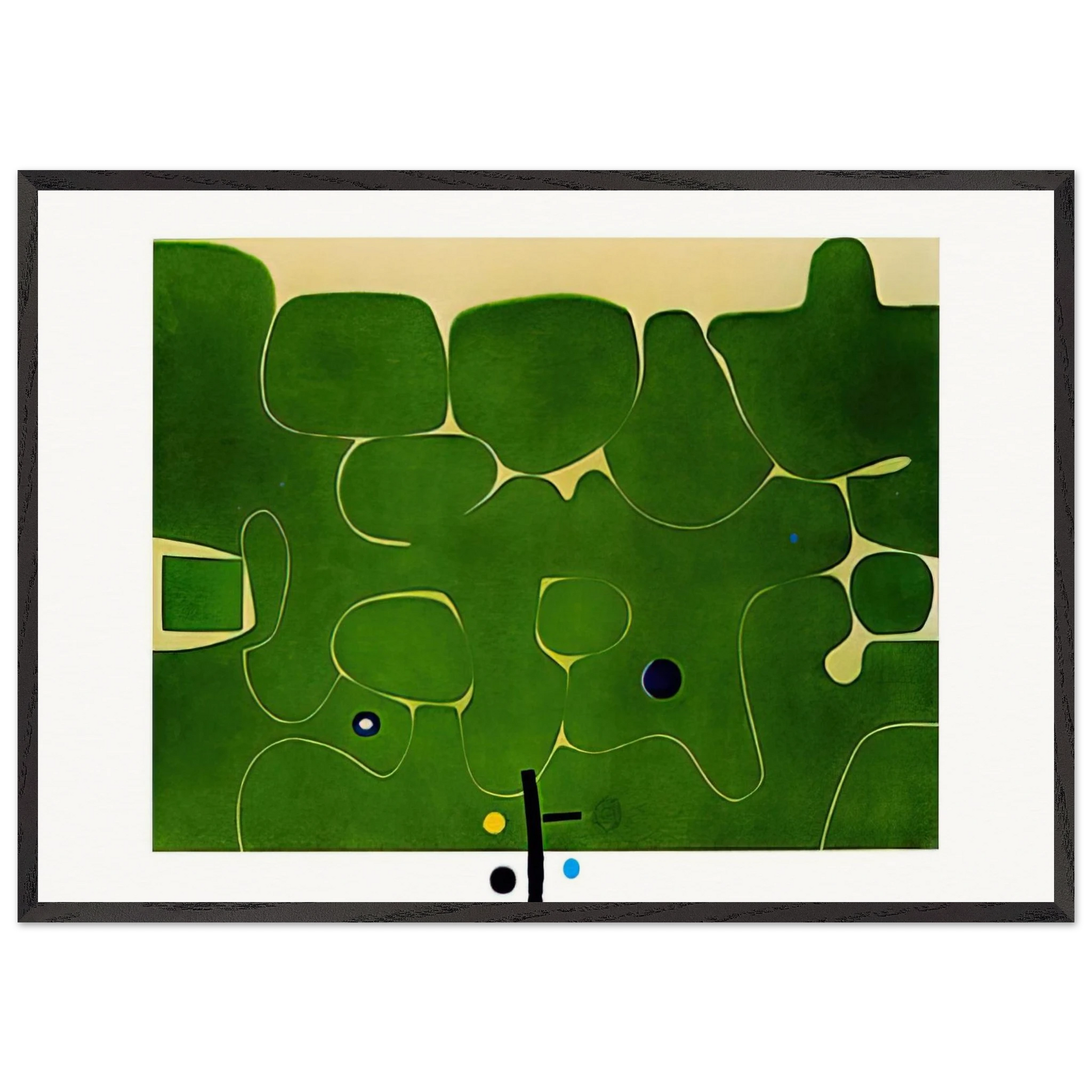 IL LABIRINTO DELLA PSICHE 1986 - Victor Pasmore Framed Art Print – Black Wooden Frame - Default Title - -Framed Art Print