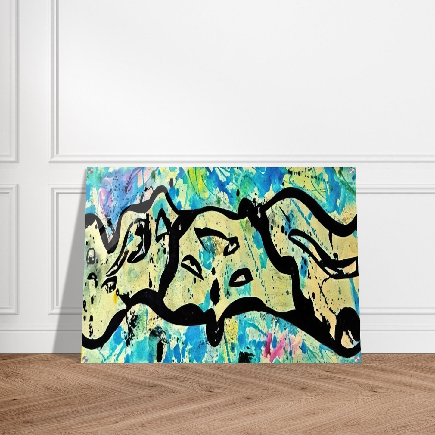 Untitled  Variant F  - Sam Francis Acrylic Print - 70x100 cm / 28x40″ inches | Sam Francis Wall Art | Sam Francis Prints