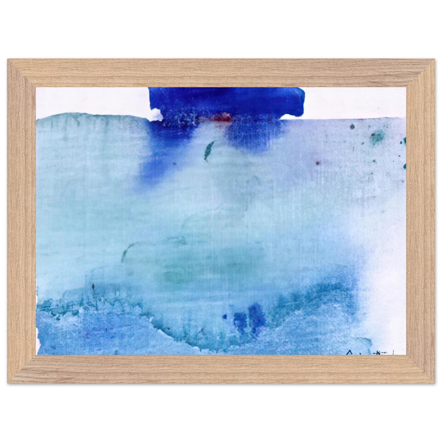 Helen Frankenthaler - Untitled - 1982 Wall art - 30x45 cm / 12x18 inches - Premium Wooden Framed Poster With Fine Art Paper - Wood frame