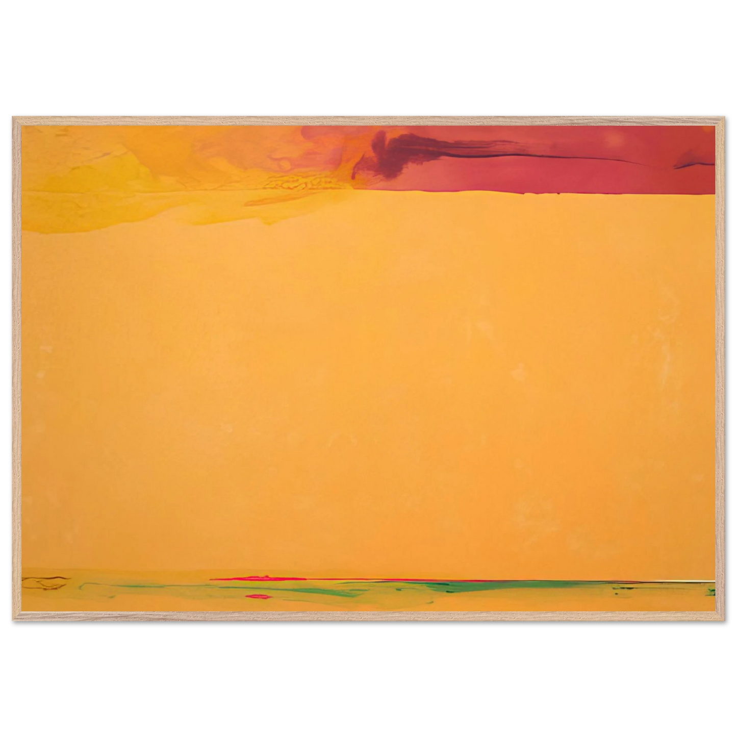 Helen Frankenthaler - Southern Exposure - 2005 Wall art - 40x50 cm / 16x20 inches - Premium Wooden Framed Poster With Fine Art Paper - White frame