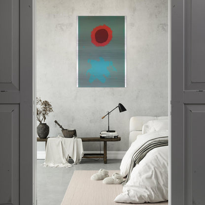 Chrome Green - 1972 - Adolph Gottlieb Brushed Aluminum Print - 70x100 cm / 28x40 inches | Adolph Gottlieb Aluminum Print | Adolph Gottlieb Prints