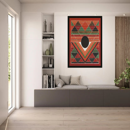 Bijh - Abstract Art - S. H. Raza Art Prints - 100x150 cm / 40x60″ inches | S. H. Raza Poster | S. H. Raza Prints