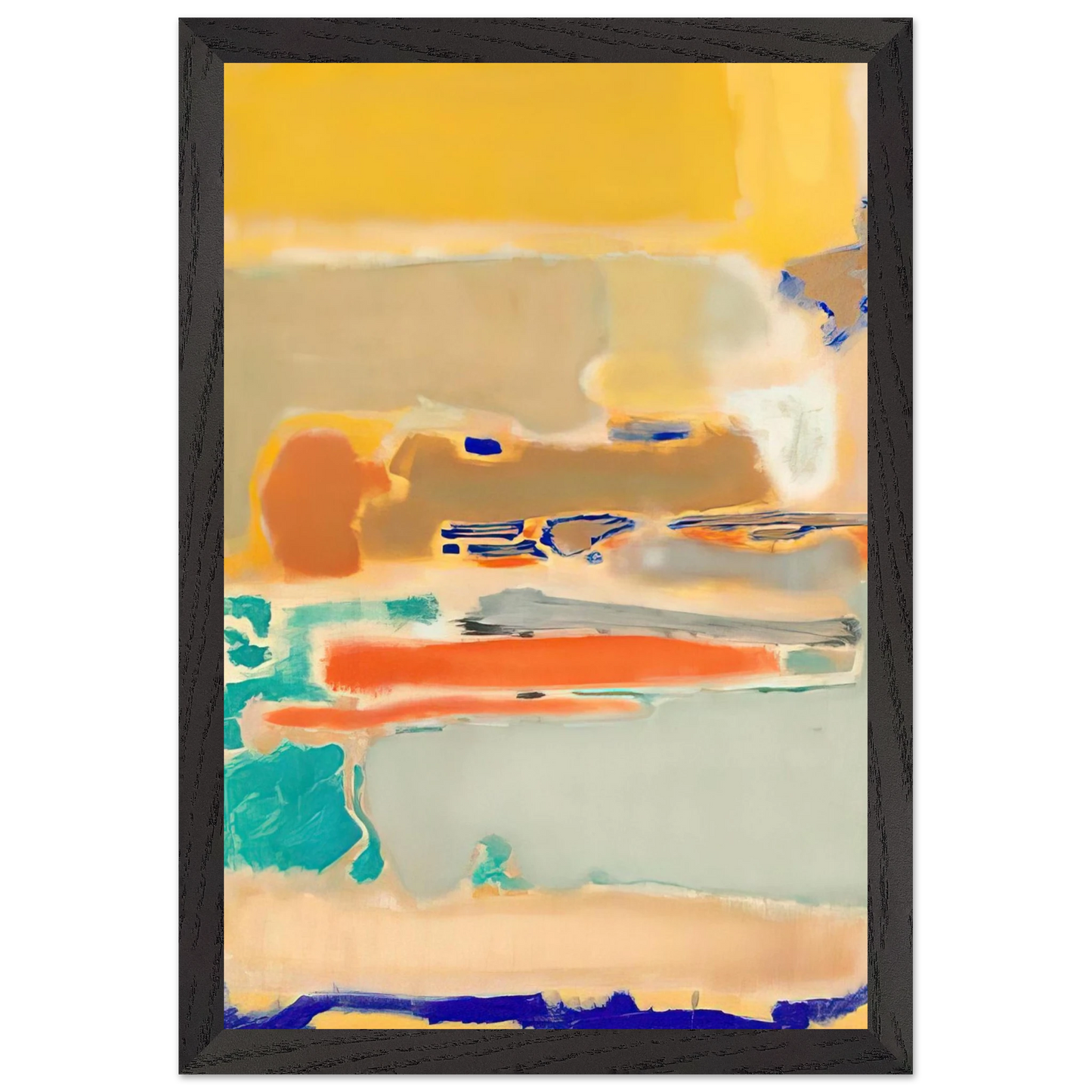 Mark Rothko - Multiform - 1948 Wall Art - 60x80 cm / 24x32 inches - Premium Wooden Framed Poster With Fine Art Paper - White frame