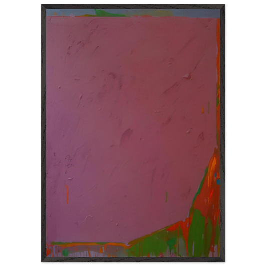 30775 - 1975 - John Hoyland Framed Art Print – Black Wooden Frame - Default Title - -Framed Art Print