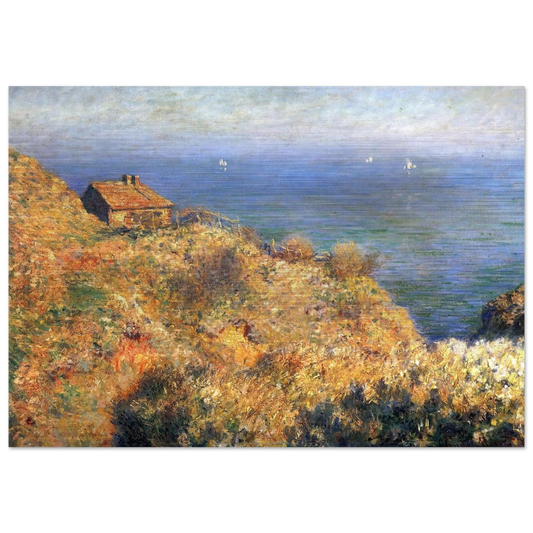 Fisherman's House at Varengeville - claude monet Brushed Aluminum Print - 70x100 cm / 28x40 inches | claude monet Aluminum Print | claude monet Prints