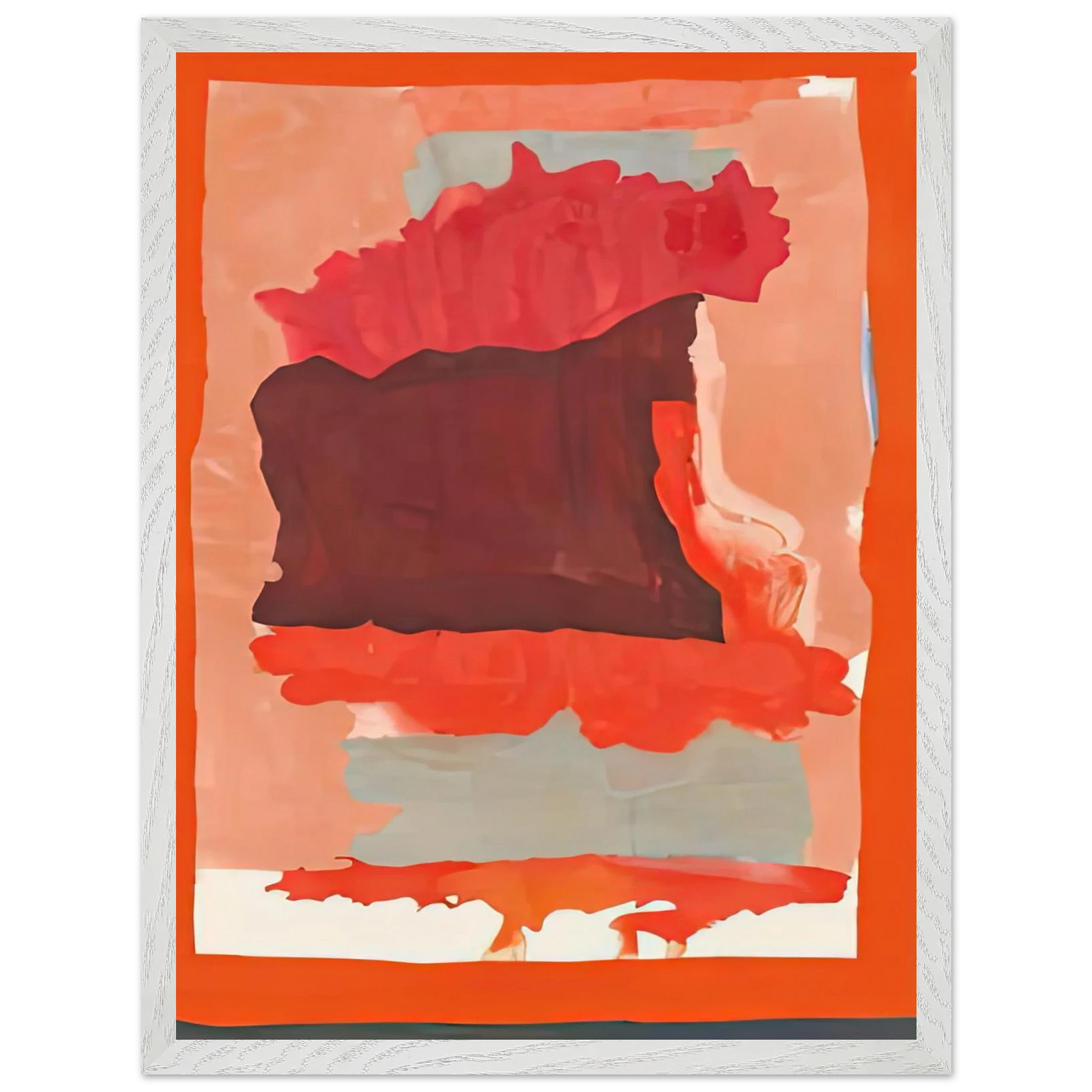 Helen Frankenthaler - Cape Orange, 1964- Wall Art - 30x40 cm / 12x16 inches - Premium Wooden Framed Poster With Fine Art Paper - Black frame