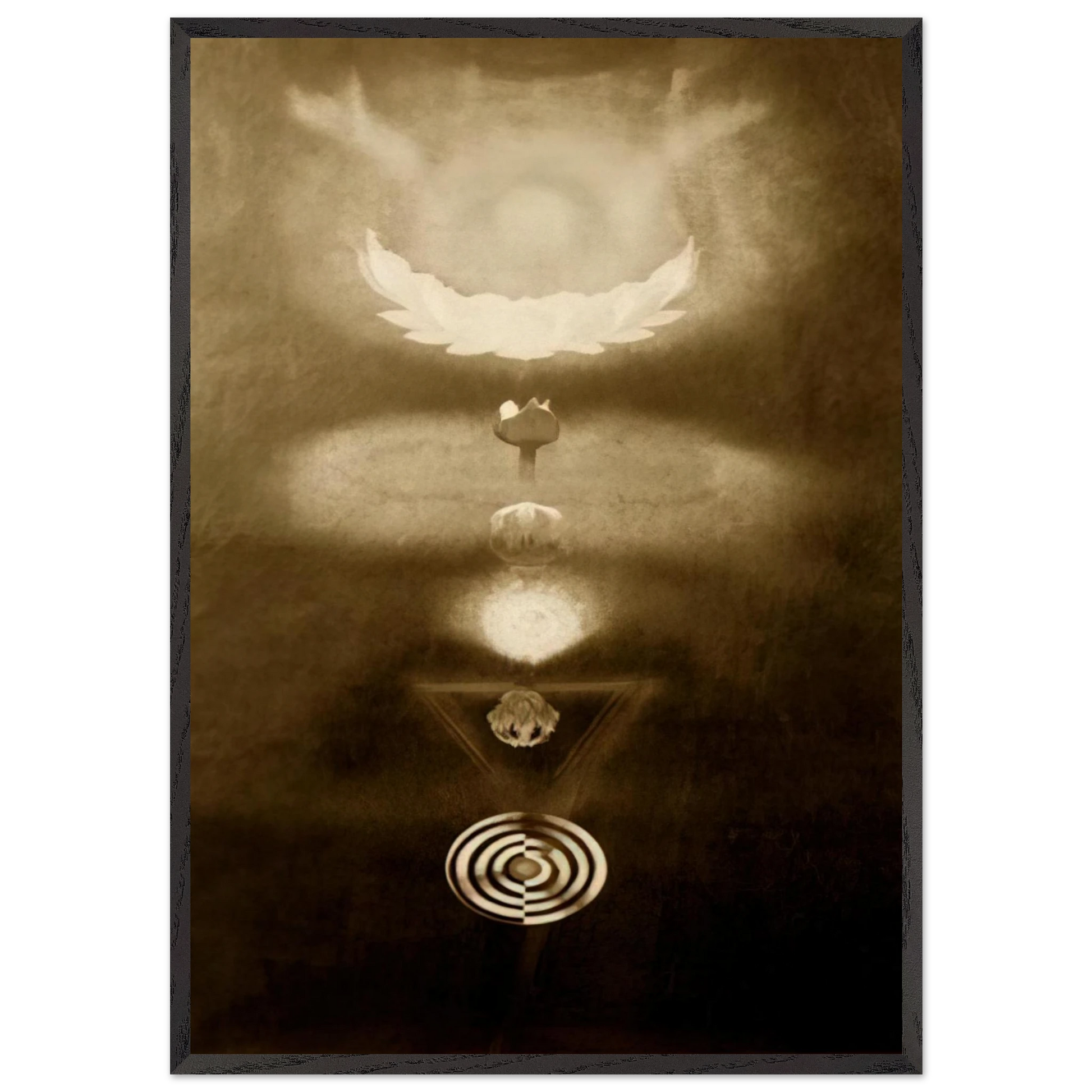 Kundalini - Expressionism - Morris Graves Framed Art Print – Black Wooden Frame - Default Title - -Framed Art Print