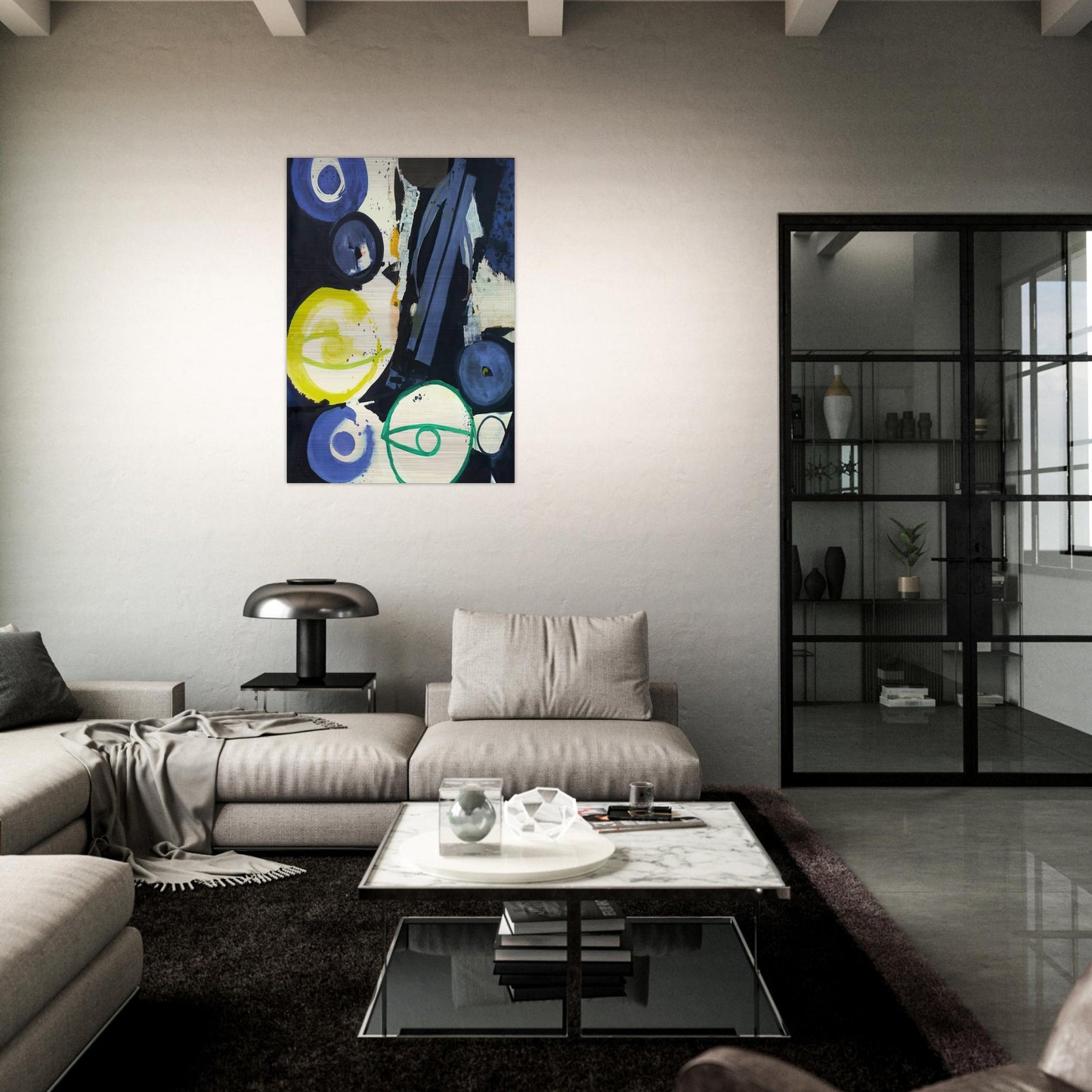 Orakel - 1964 - Ernst Wilhelm Nay Brushed Aluminum Print - 70x100 cm / 28x40 inches | Ernst Wilhelm Nay Aluminum Print | Ernst Wilhelm Nay Prints