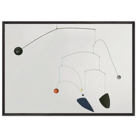 MOBILE 1932 - Alexander Calder Framed Art Print – Black Wooden Frame - Default Title - -Framed Art Print
