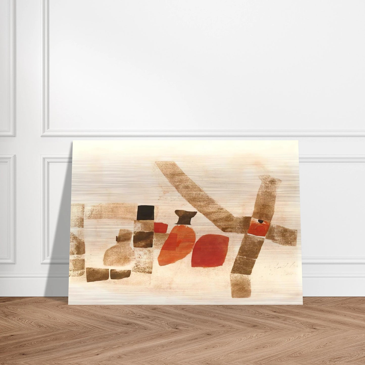 Dongo - 1964 - Julius Bissier Brushed Aluminum Print - 70x100 cm / 28x40 inches | Julius Bissier Aluminum Print | Julius Bissier Prints