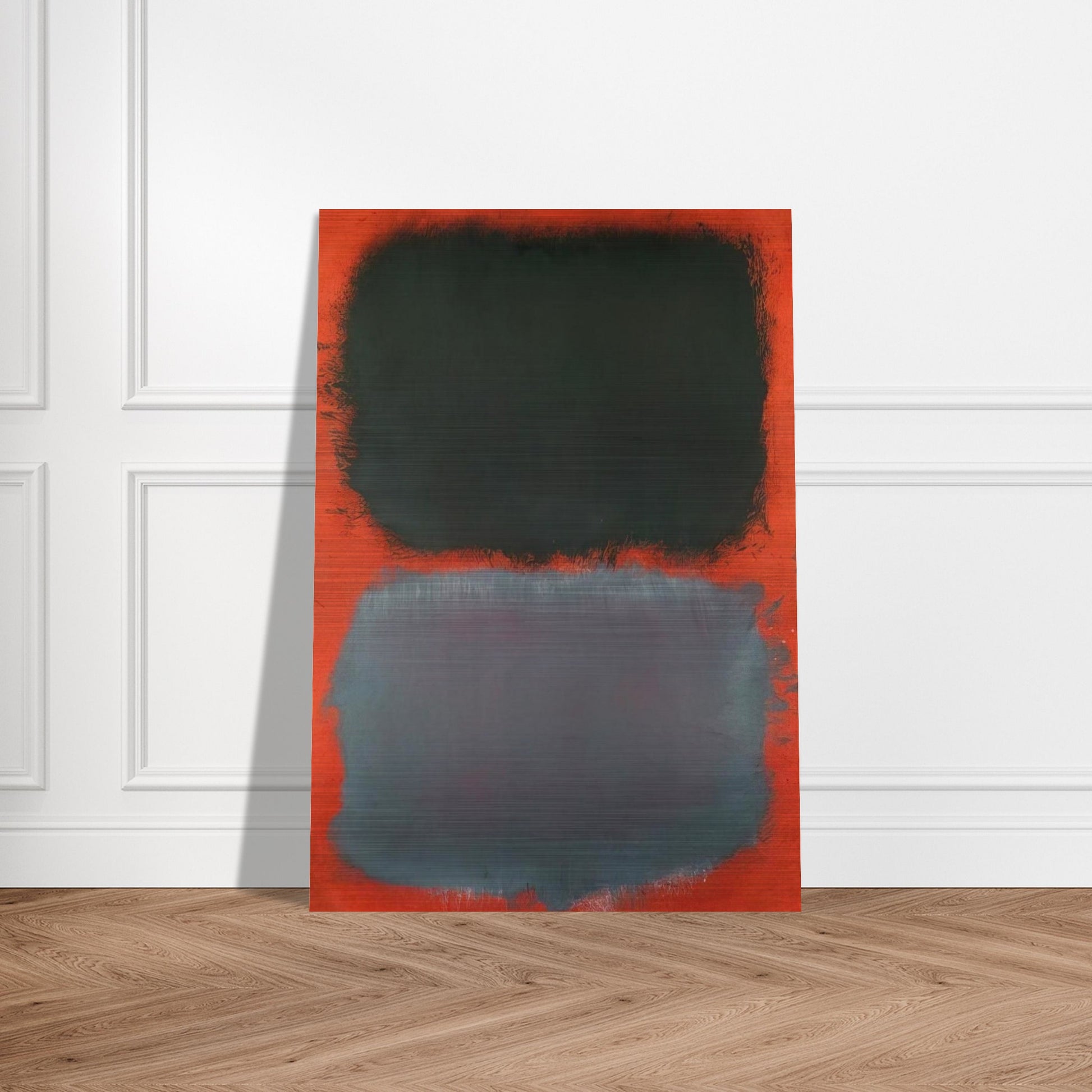 Untitled Gray, Gray on Red - 1968 - Mark Rothko Brushed Aluminum Print - 70x100 cm / 28x40 inches | Mark Rothko Aluminum Print | Mark Rothko Prints