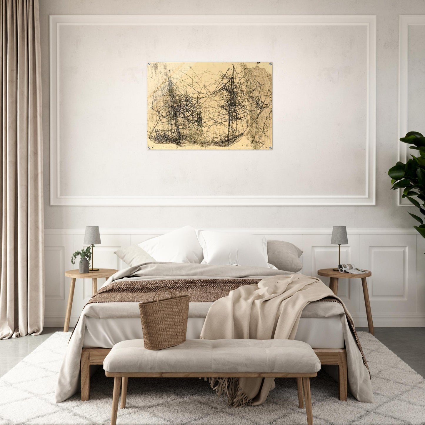 Barco - Art Informel - Wols Acrylic Print - 70x100 cm / 28x40″ inches | Wols Wall Art | Wols Prints