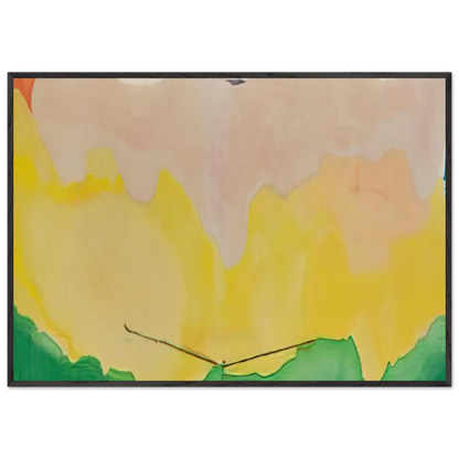 Helen Frankenthaler - Boulevard - 1973 Wall art - A2 (42 x 59.4  cm) - Premium Wooden Framed Poster With Fine Art Paper - White frame