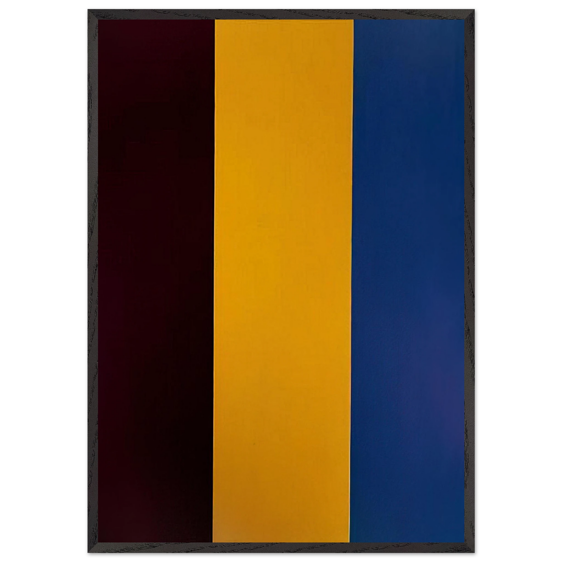 Red Yellow Blue - 1974 - Brice Marden Framed Art Print – Black Wooden Frame - Default Title - -Framed Art Print