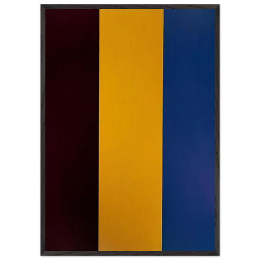 Red Yellow Blue - 1974 - Brice Marden Framed Art Print – Black Wooden Frame - Default Title - -Framed Art Print