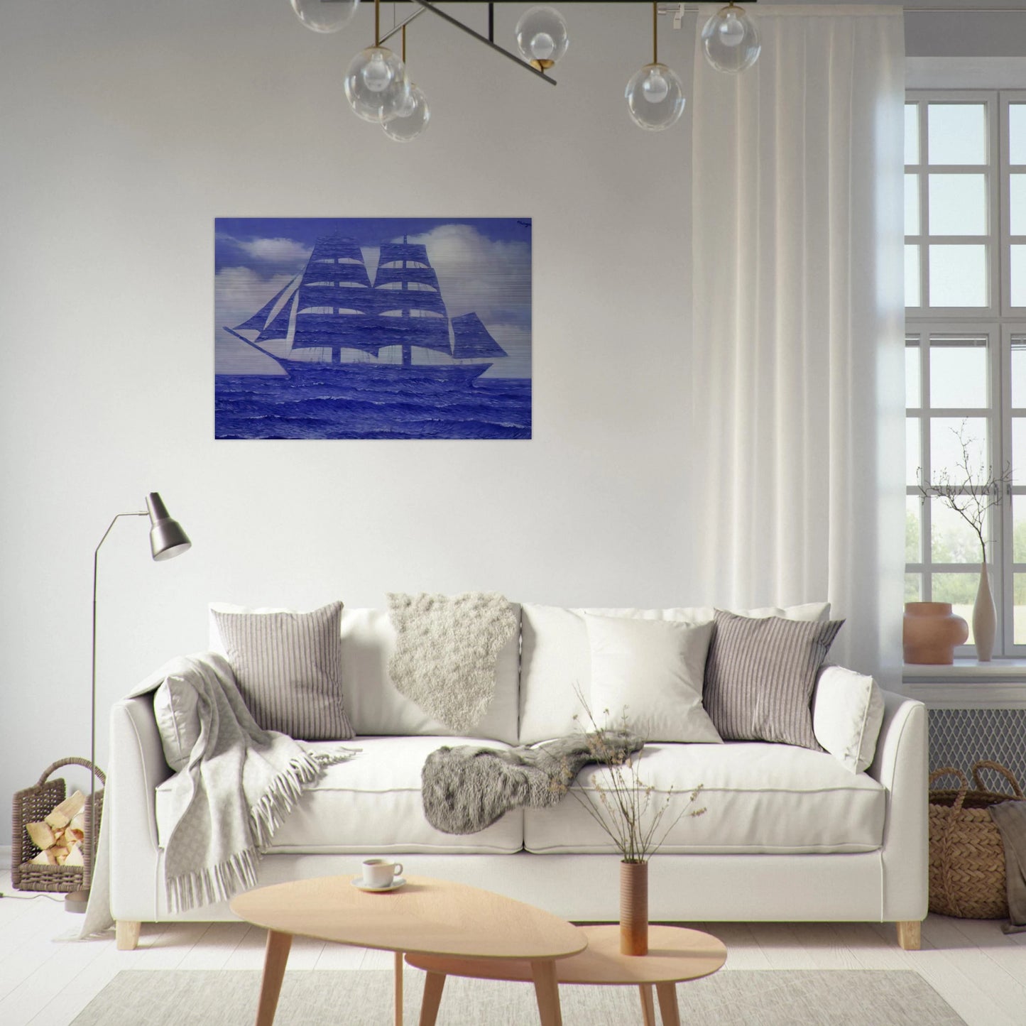 THE SEDUCER 1953 - Rene Magritte Brushed Aluminum Print - 70x100 cm / 28x40 inches | Rene Magritte Aluminum Print | Rene Magritte Prints