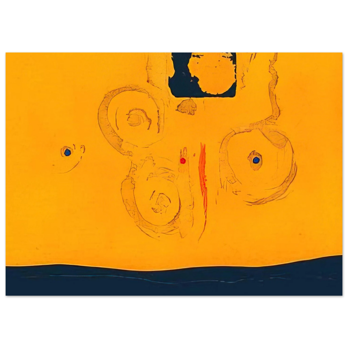 Helen Frankenthaler - Plaza Real - 1988 Wall art - 20x25 cm / 8x10 inches - Fine Art Poster - -