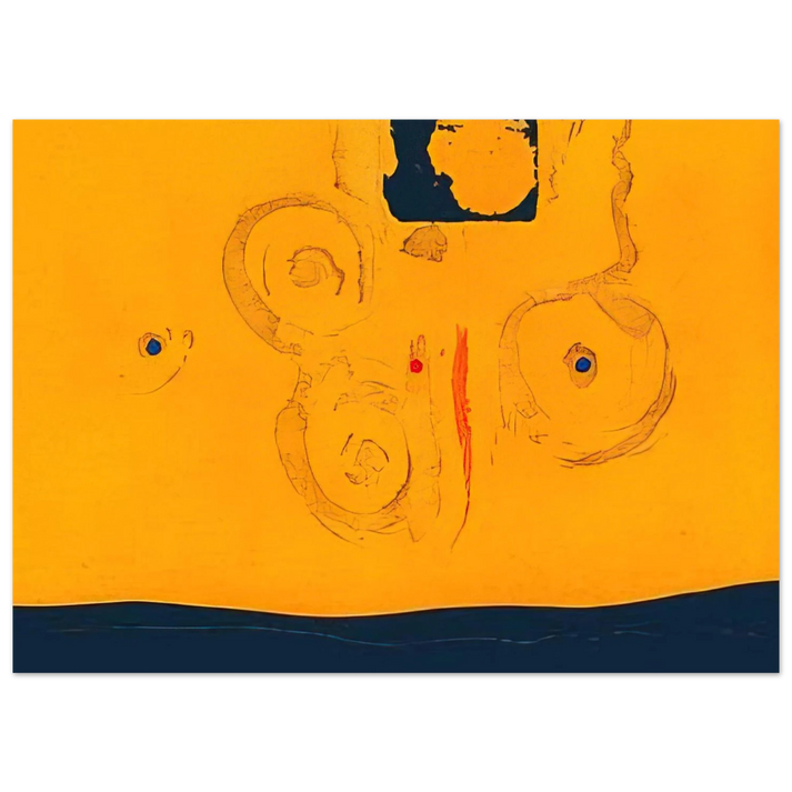 Helen Frankenthaler - Plaza Real - 1988 Wall art - A3 (29.7 x 42  cm) - Premium Wooden Framed Poster With Fine Art Paper-canvas - Wood frame