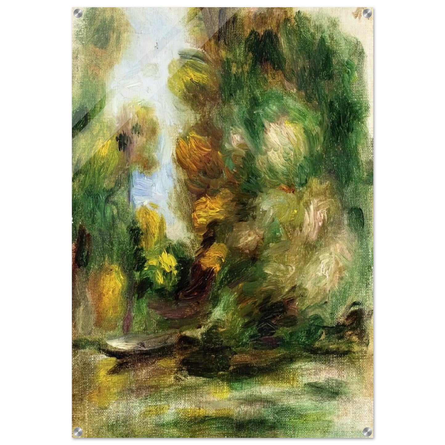 Banks of the River - Pierre-Auguste Renoir Acrylic Print - 70x100 cm / 28x40″ inches | Pierre-Auguste Renoir Wall Art | Pierre-Auguste Renoir Prints