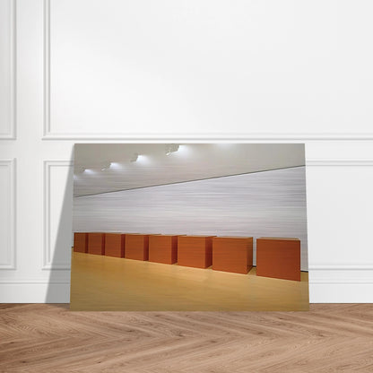 Untitled - 1971 - Donald Judd Brushed Aluminum Print - 70x100 cm / 28x40 inches | Donald Judd Aluminum Print | Donald Judd Prints