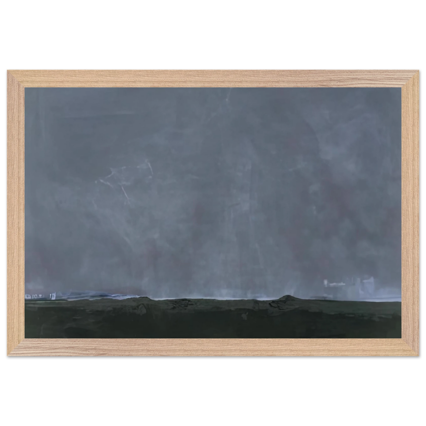 Helen Frankenthaler - Driving East, 2002- Wall Art - 30x40 cm / 12x16 inches - Premium Wooden Framed Poster With Fine Art Paper - White frame