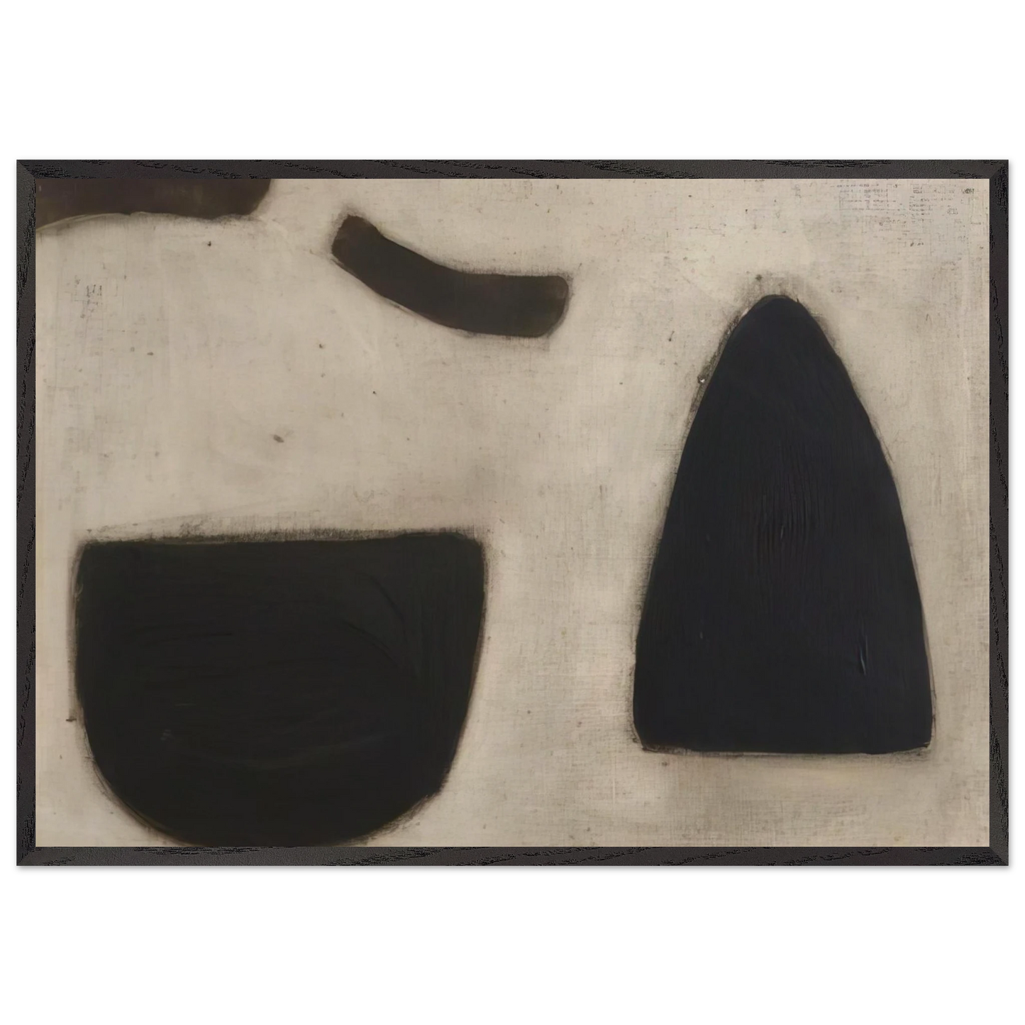 Message Obscure I - 1965 - William Scott Framed Art Print – Black Wooden Frame - Default Title - -Framed Art Print