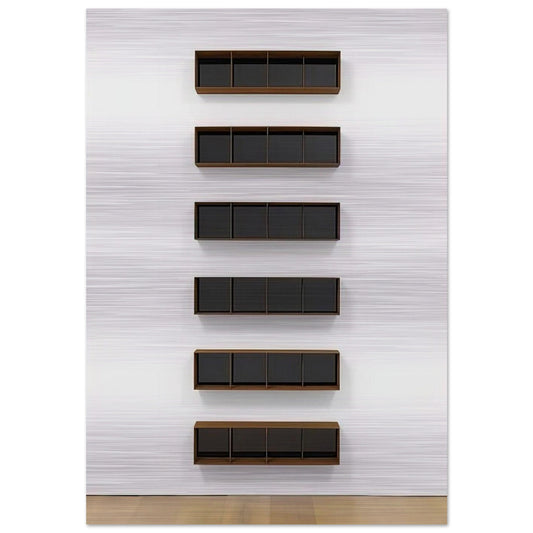 Untitled - 1994 - Donald Judd Brushed Aluminum Print - 70x100 cm / 28x40 inches | Donald Judd Aluminum Print | Donald Judd Prints