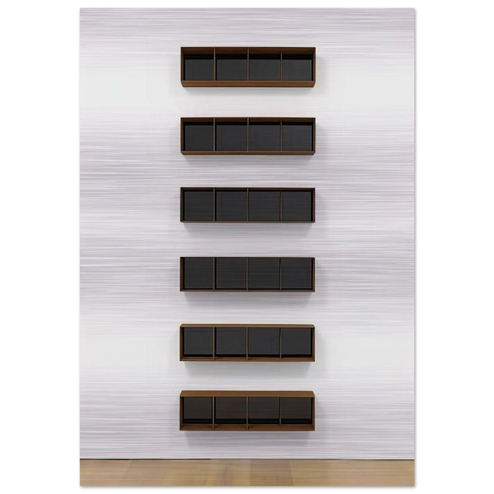 Untitled - 1994 - Donald Judd Brushed Aluminum Print - 70x100 cm / 28x40 inches | Donald Judd Aluminum Print | Donald Judd Prints