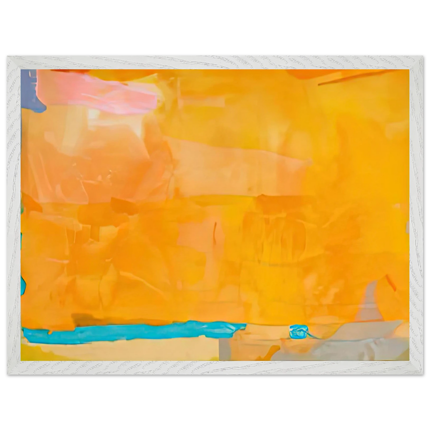 Helen Frankenthaler - Royal Fireworks, 1975- Wall Art - 60x80 cm / 24x32 inches - Premium Wooden Framed Poster With Fine Art Paper - Wood frame