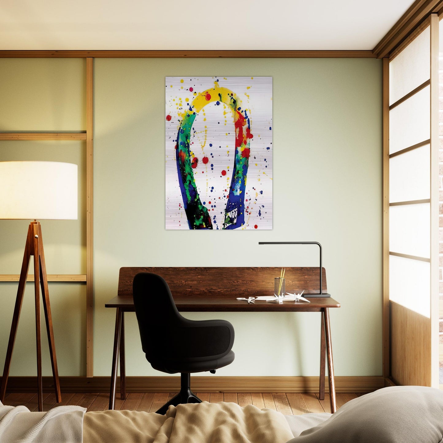 Sculpture Drawing Toyko  SF65-018  - Sam Francis Brushed Aluminum Print - 70x100 cm / 28x40 inches | Sam Francis Aluminum Print | Sam Francis Prints