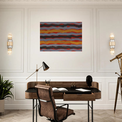 Spear Dreaming - 2001 - Clifford Possum Tjapaltjarri Brushed Aluminum Print - 70x100 cm / 28x40 inches | Clifford Possum Tjapaltjarri Aluminum Print | Clifford Possum Tjapaltjarri Prints