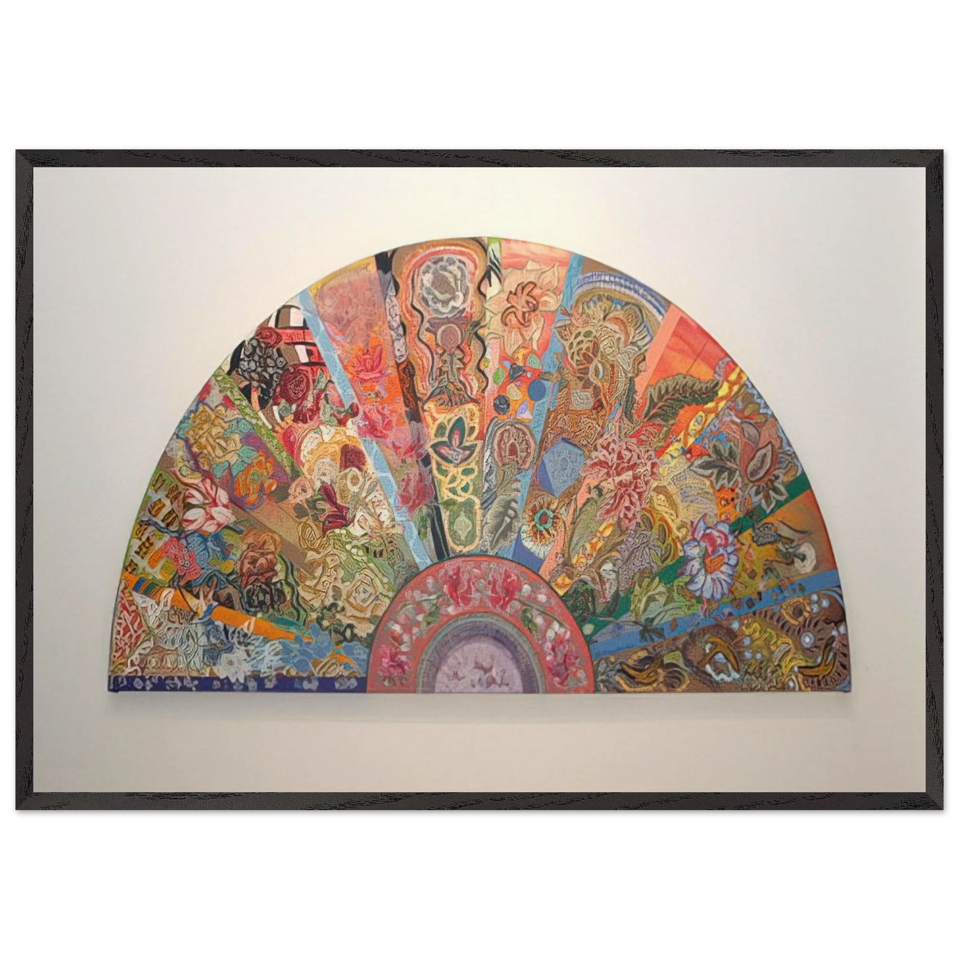 Pleasure Dome - 2003 - Miriam Schapiro Framed Art Print – Black Wooden Frame - Default Title - -Framed Art Print