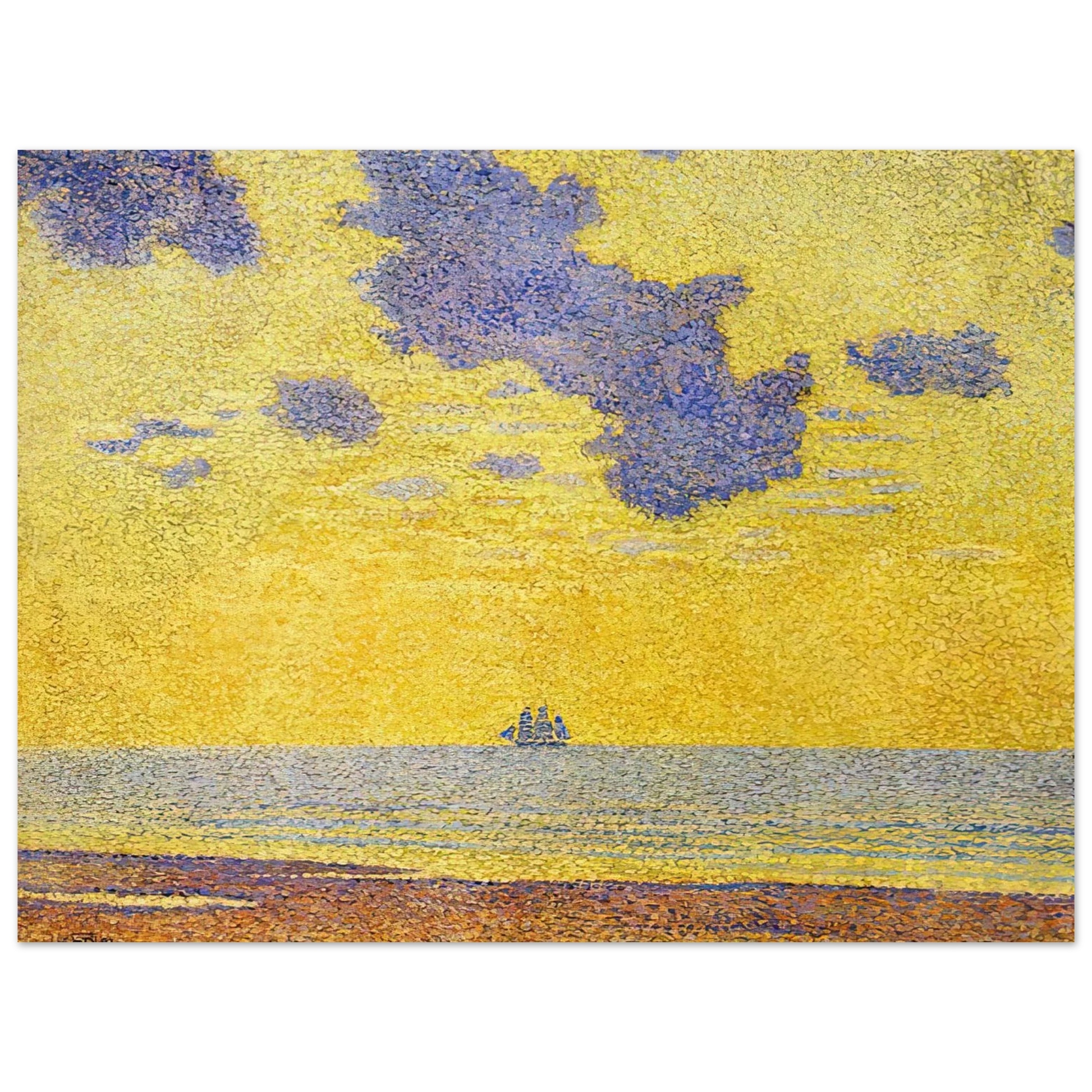 Theo van Rysselberghe - BIG CLOUDS 1893 Fine Art Poster - Default Title