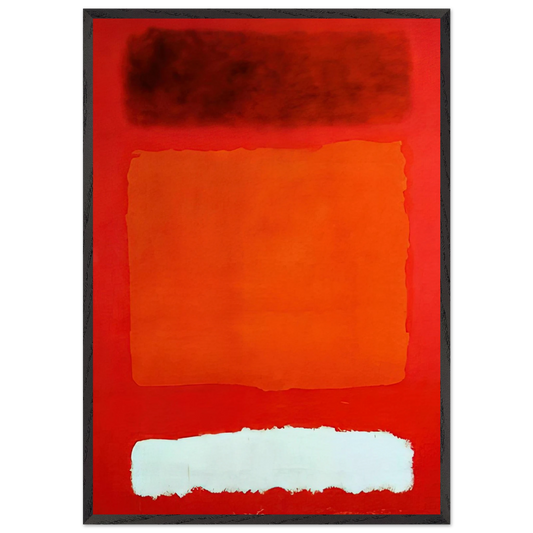 Red White and Brown - 1957 - Mark Rothko Framed Art Print – Black Wooden Frame - Default Title - -Framed Art Print