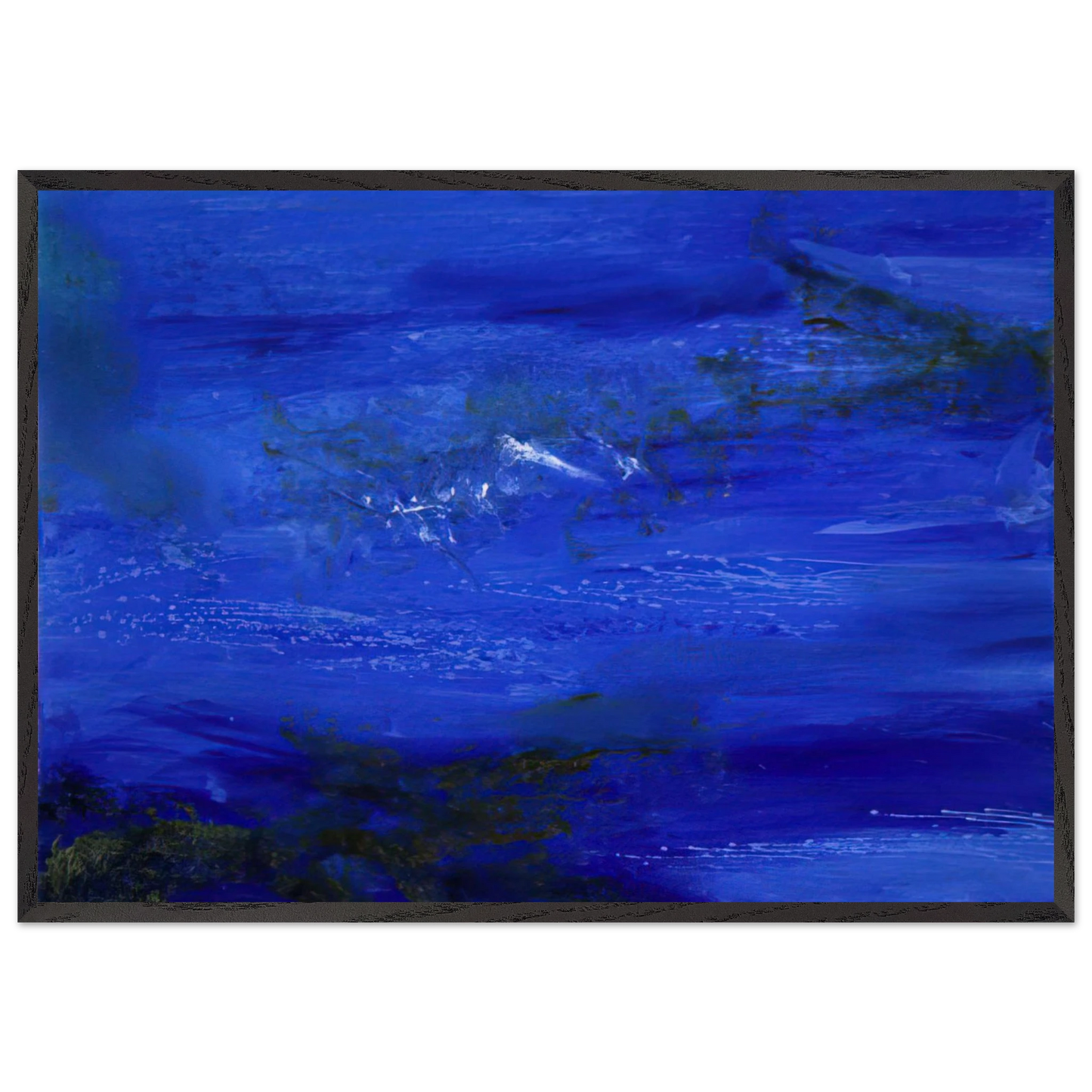 25 10 2002 2002 - Zao Wou-Ki Framed Art Print – Black Wooden Frame - Default Title - -Framed Art Print