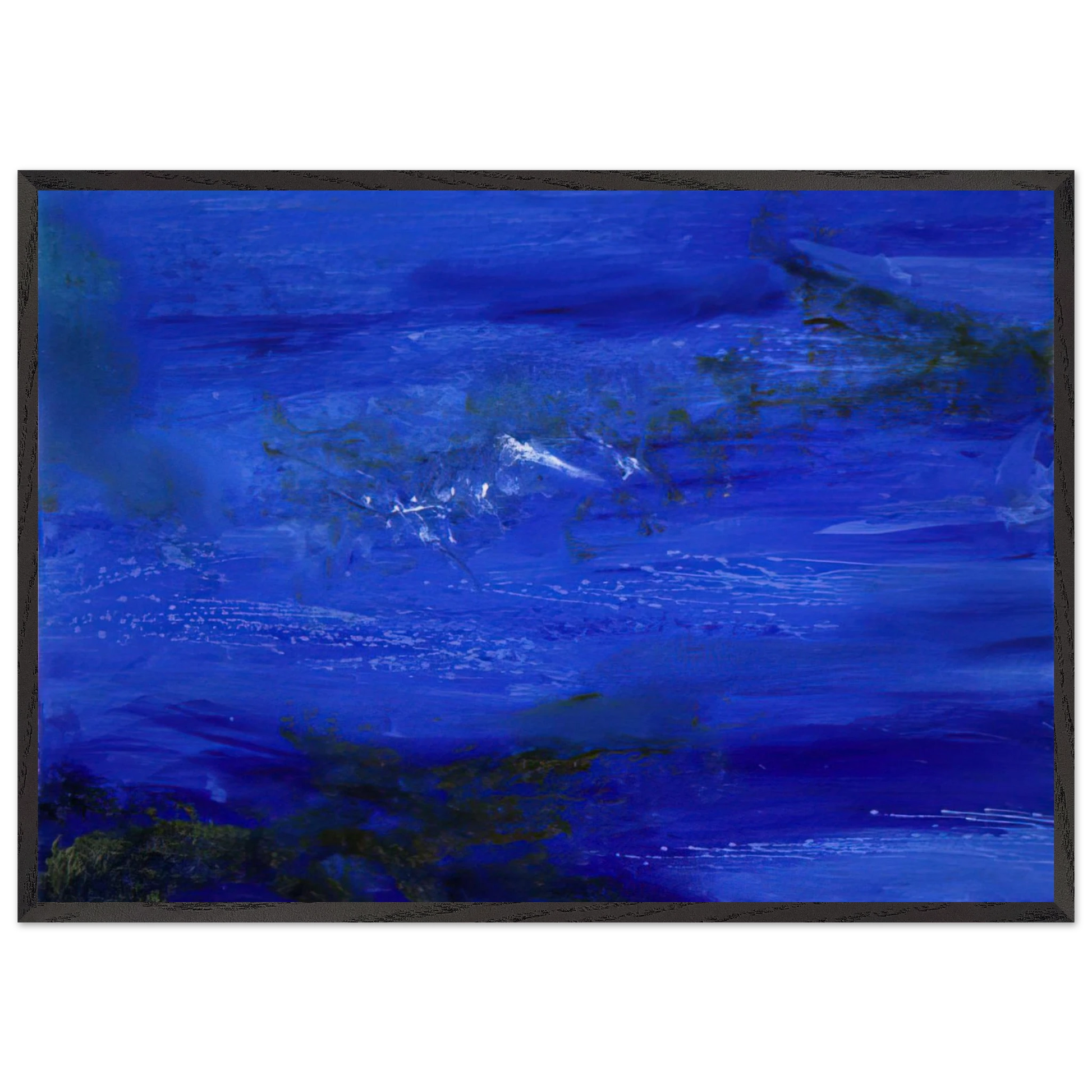 25 10 2002 2002 - Zao Wou-Ki Framed Art Print – Black Wooden Frame - Default Title - -Framed Art Print