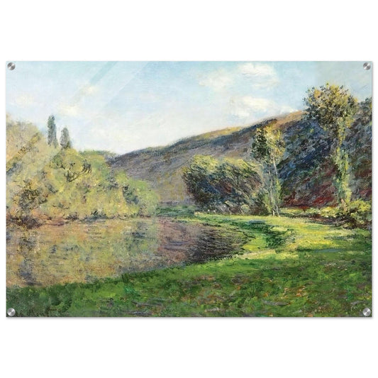 The Arm of the Siene at Jeufosse, Afternoon - claude monet Acrylic Print - 70x100 cm / 28x40″ inches