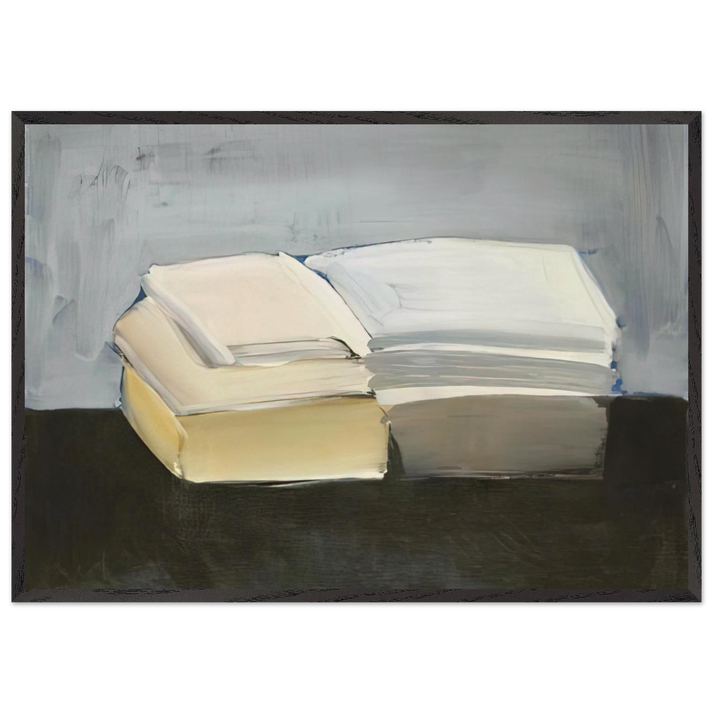 Livres - Lyrical Abstraction - Nicolas de Stael 70x100 cm / 28x40 inches Framed Art Print – Black Wooden Frame