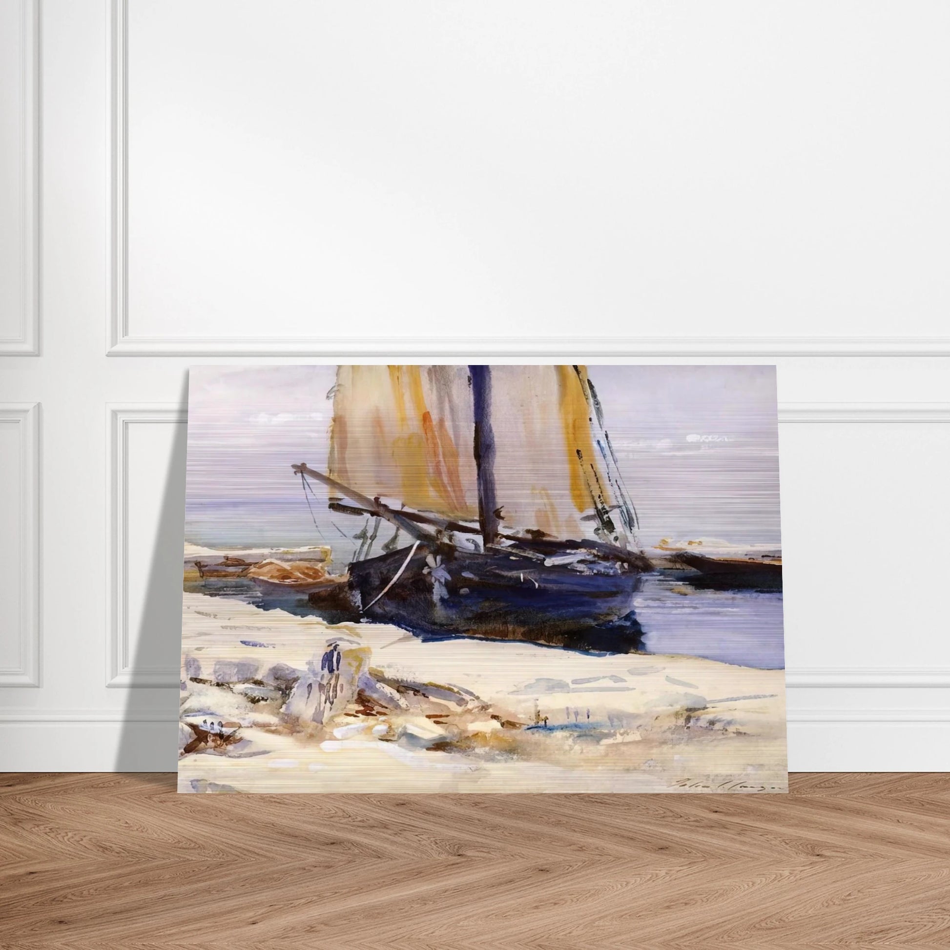 Above Lake Garda at San Vigilio - John Singer Sargent Brushed Aluminum Print - 70x100 cm / 28x40 inches | John Singer Sargent Aluminum Print | John Singer Sargent Prints