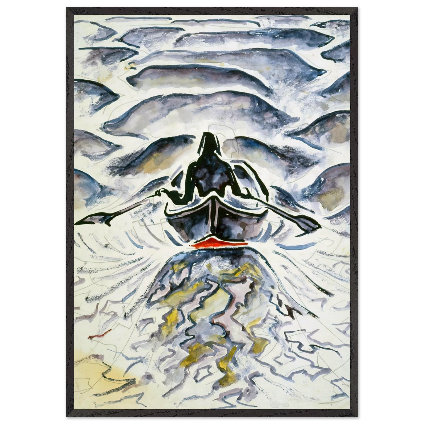 Walter Anderson N15 - Walter Inglis Anderson Framed Art Print – Black Wooden Frame - Default Title - -Framed Art Print