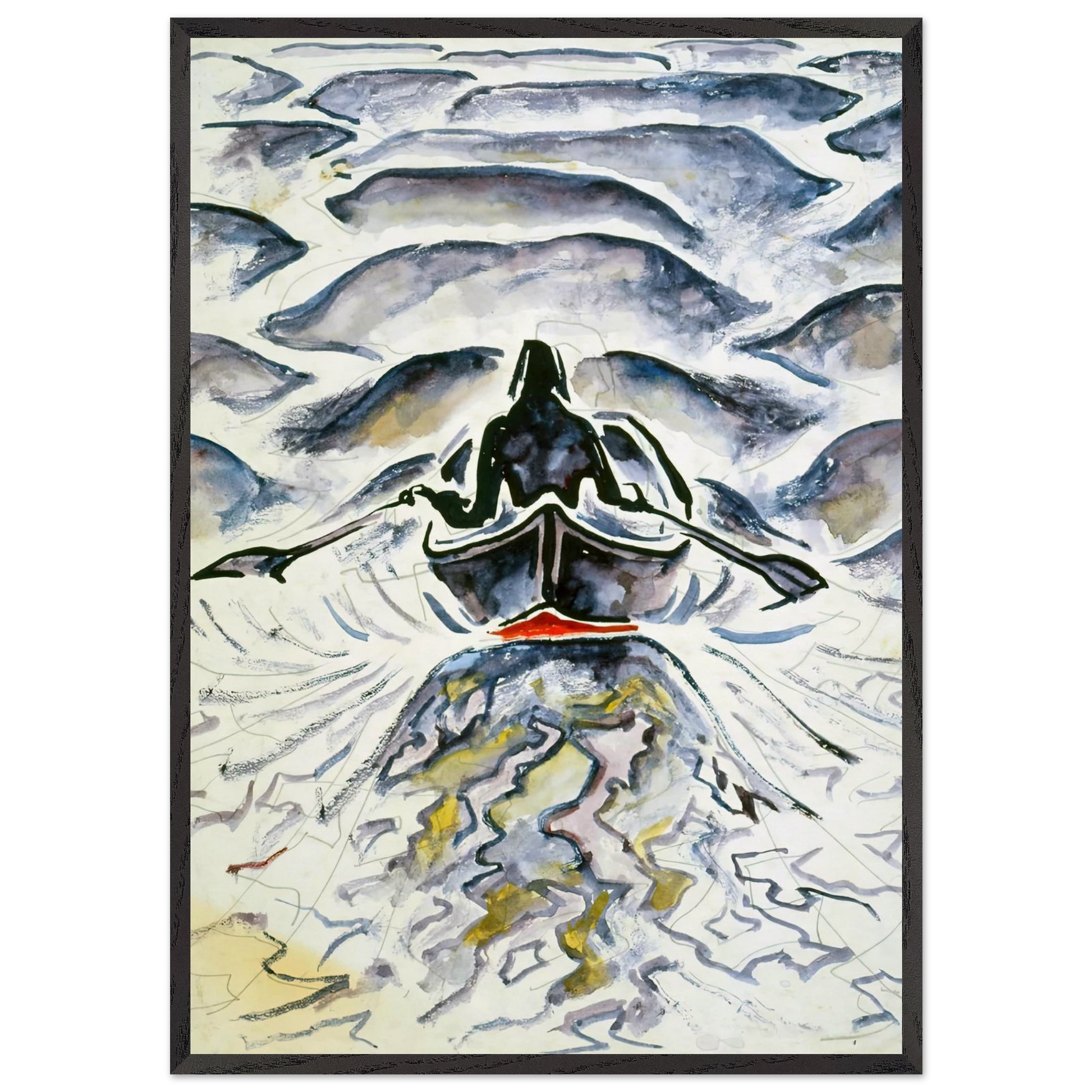 Walter Anderson N15 - Walter Inglis Anderson Framed Art Print – Black Wooden Frame - Default Title - -Framed Art Print