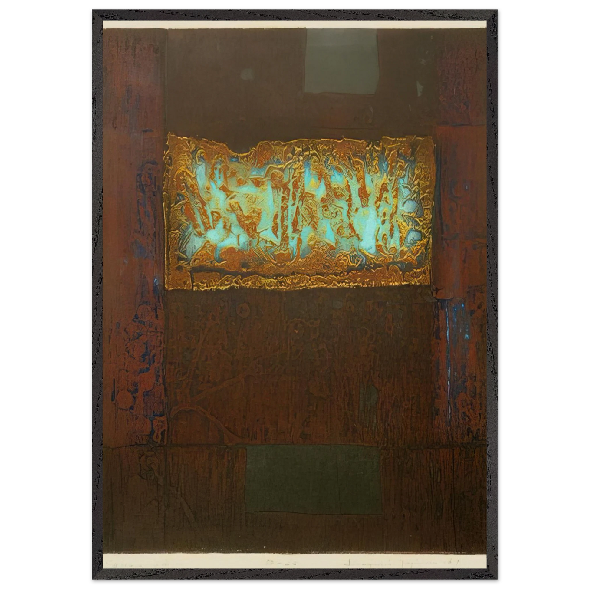 Square - 1969 - Hiroyuki Tajima Framed Art Print – Black Wooden Frame - Default Title - -Framed Art Print