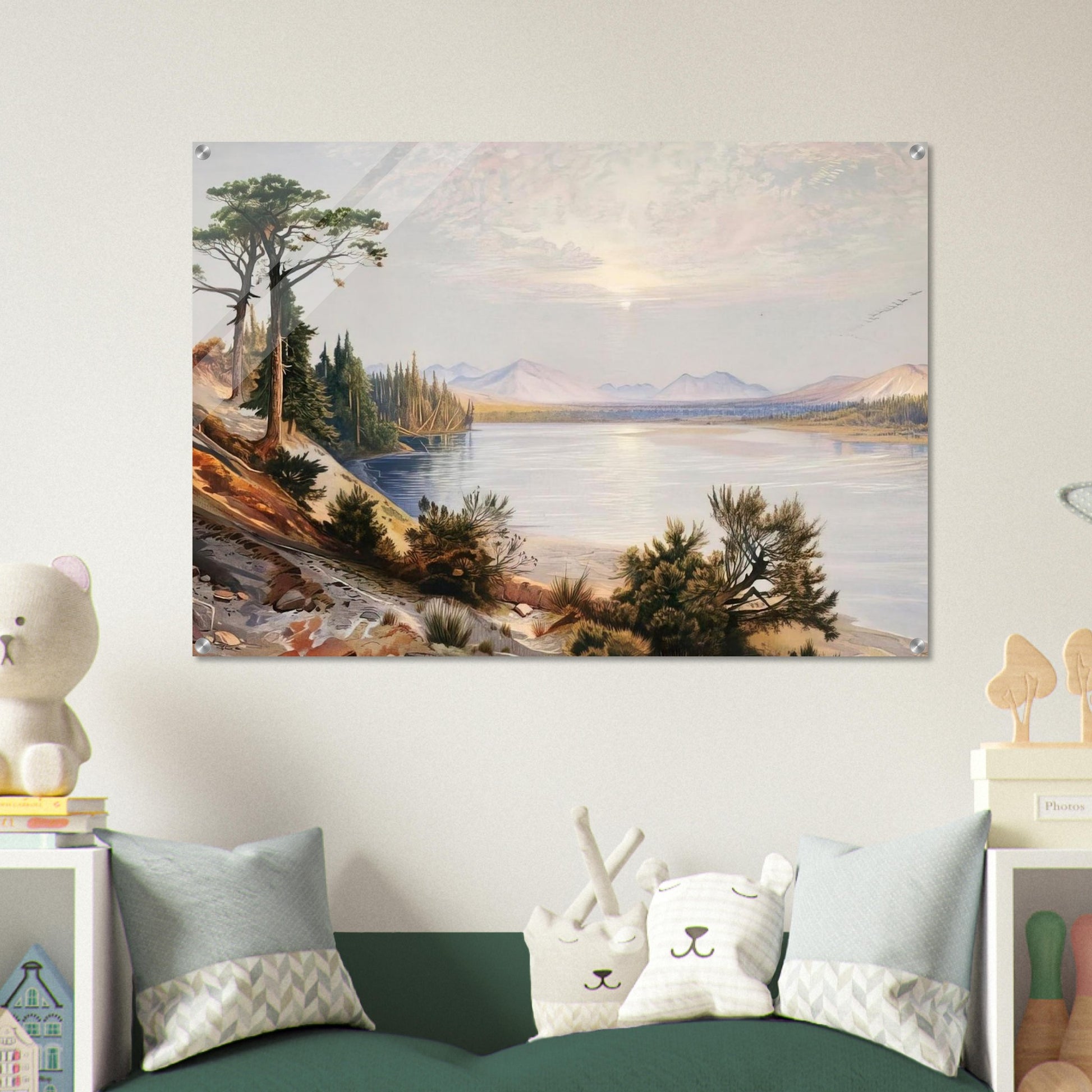 Head of Yellowstone River - Thomas Moran Acrylic Print - 70x100 cm / 28x40″ inches | Thomas Moran Wall Art | Thomas Moran Prints