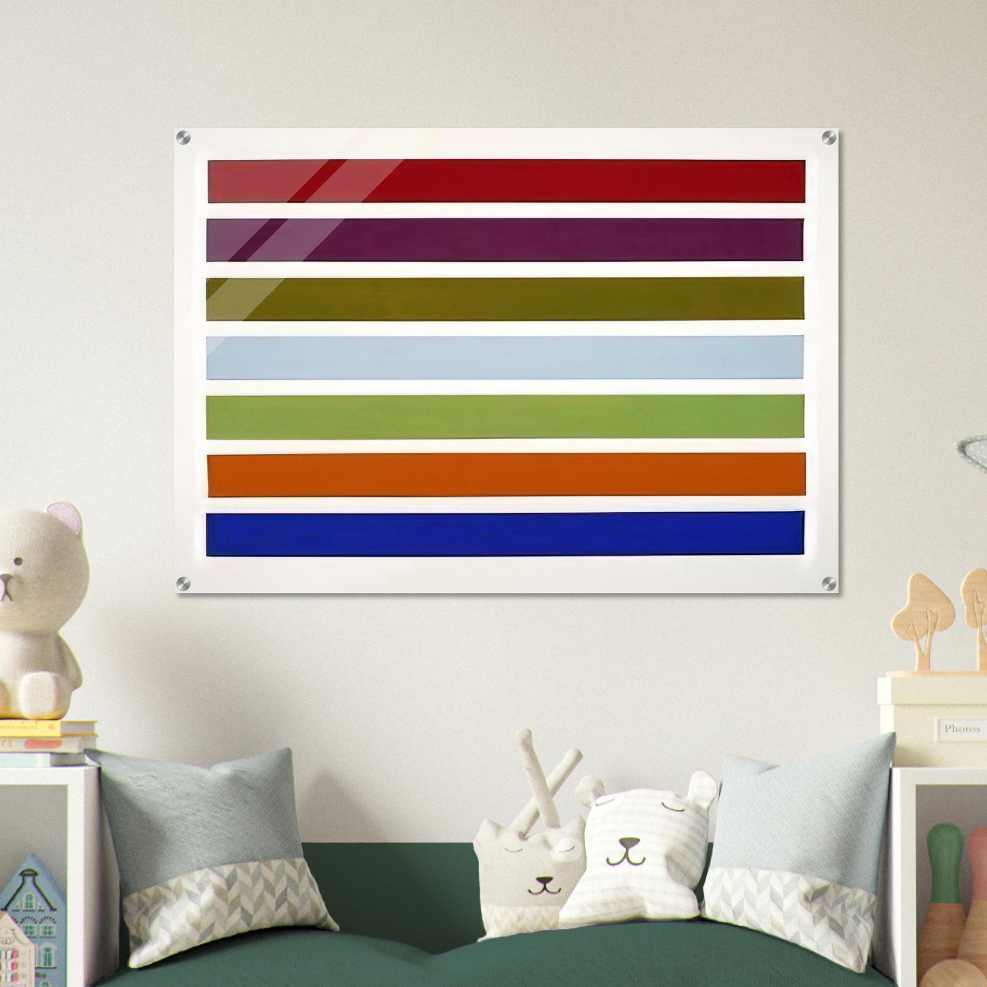 Wall Stripes No. 3 - 1962 - Gene Davis Acrylic Print - 70x100 cm / 28x40″ inches | Gene Davis Wall Art | Gene Davis Prints